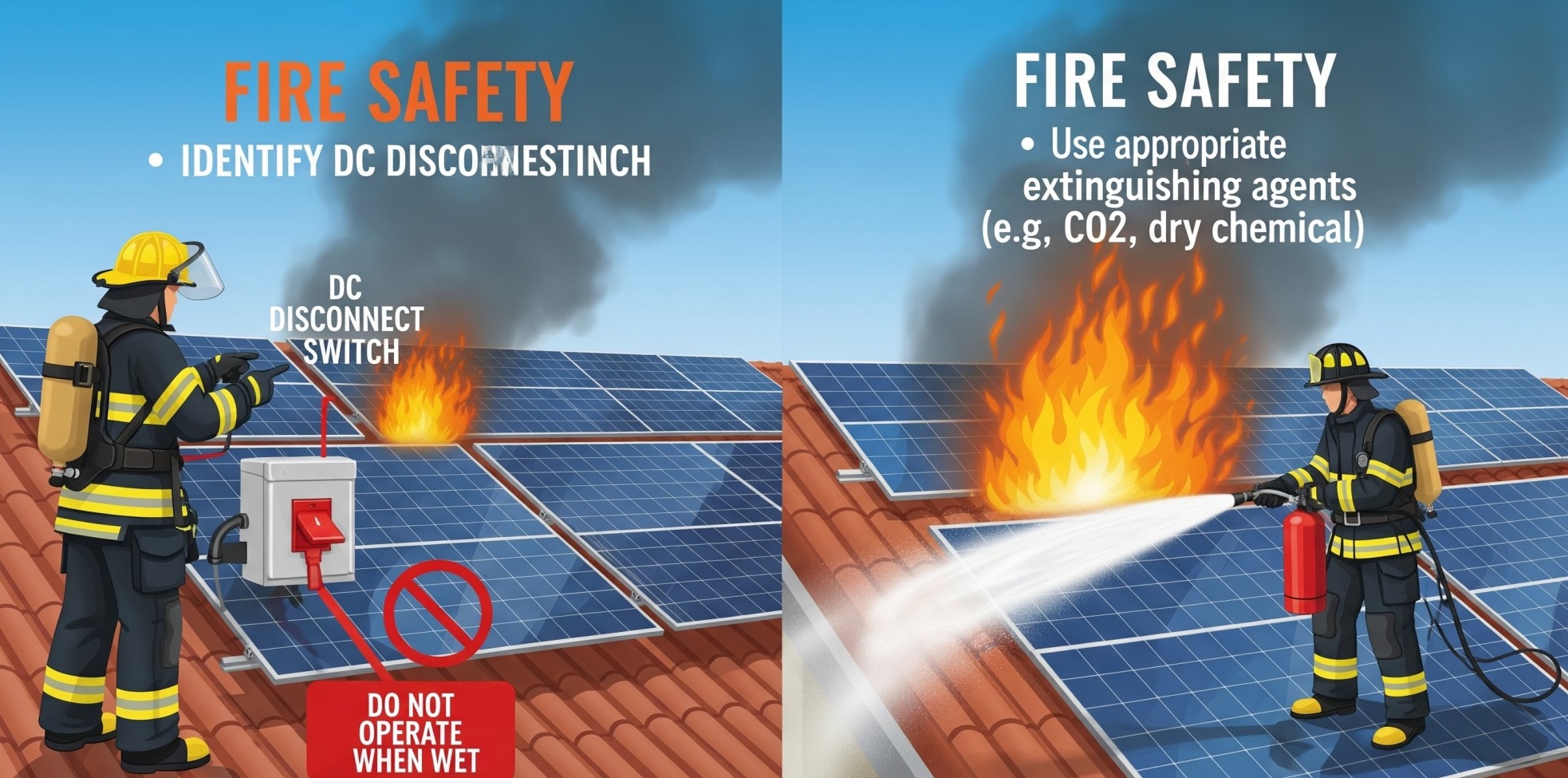 Solar panel fire safety and prevention tips
